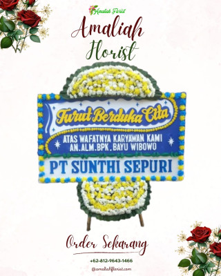 Papan Bunga Duka di Pamekarsari
