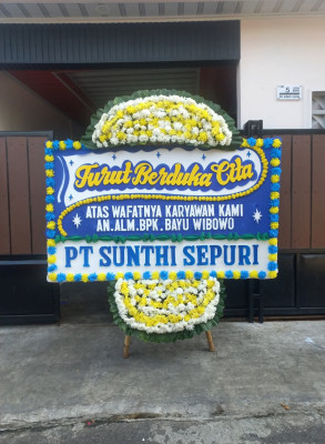 Papan Bunga Duka di Pamekarsari